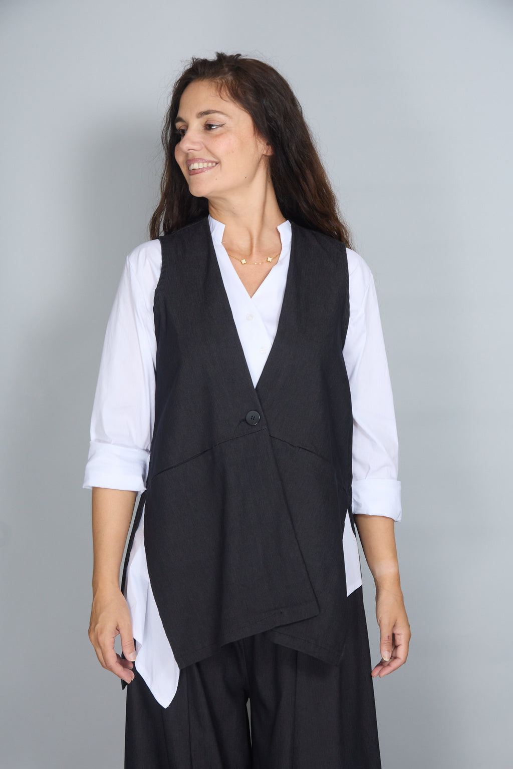 Chaleco Capri Denim Negro