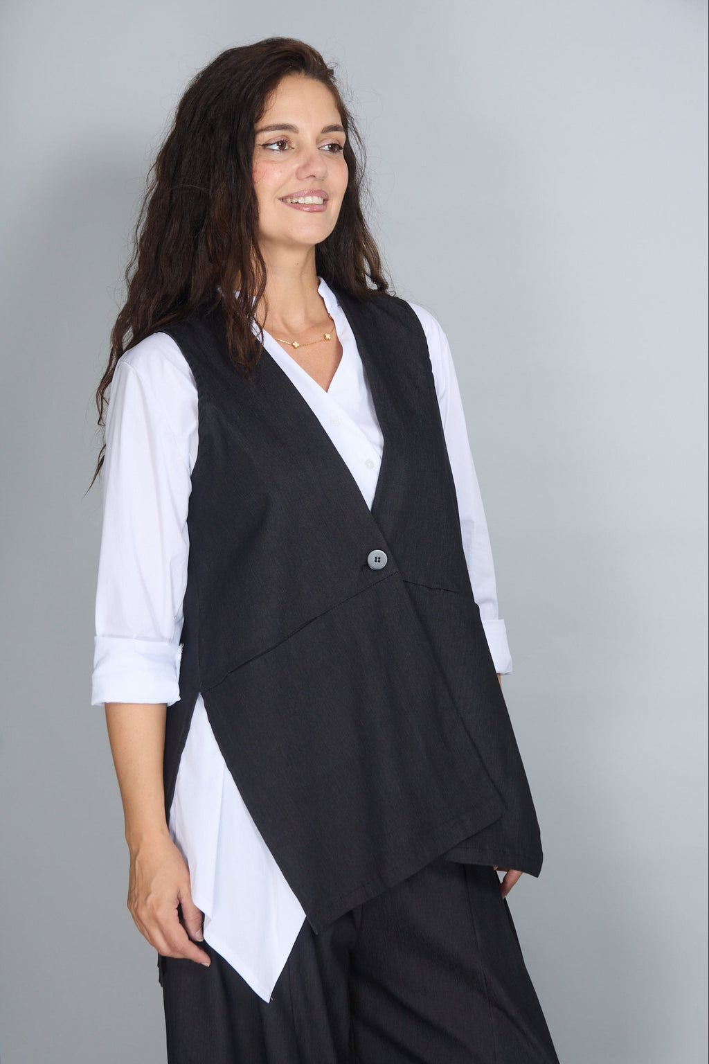 Chaleco Capri Denim Negro