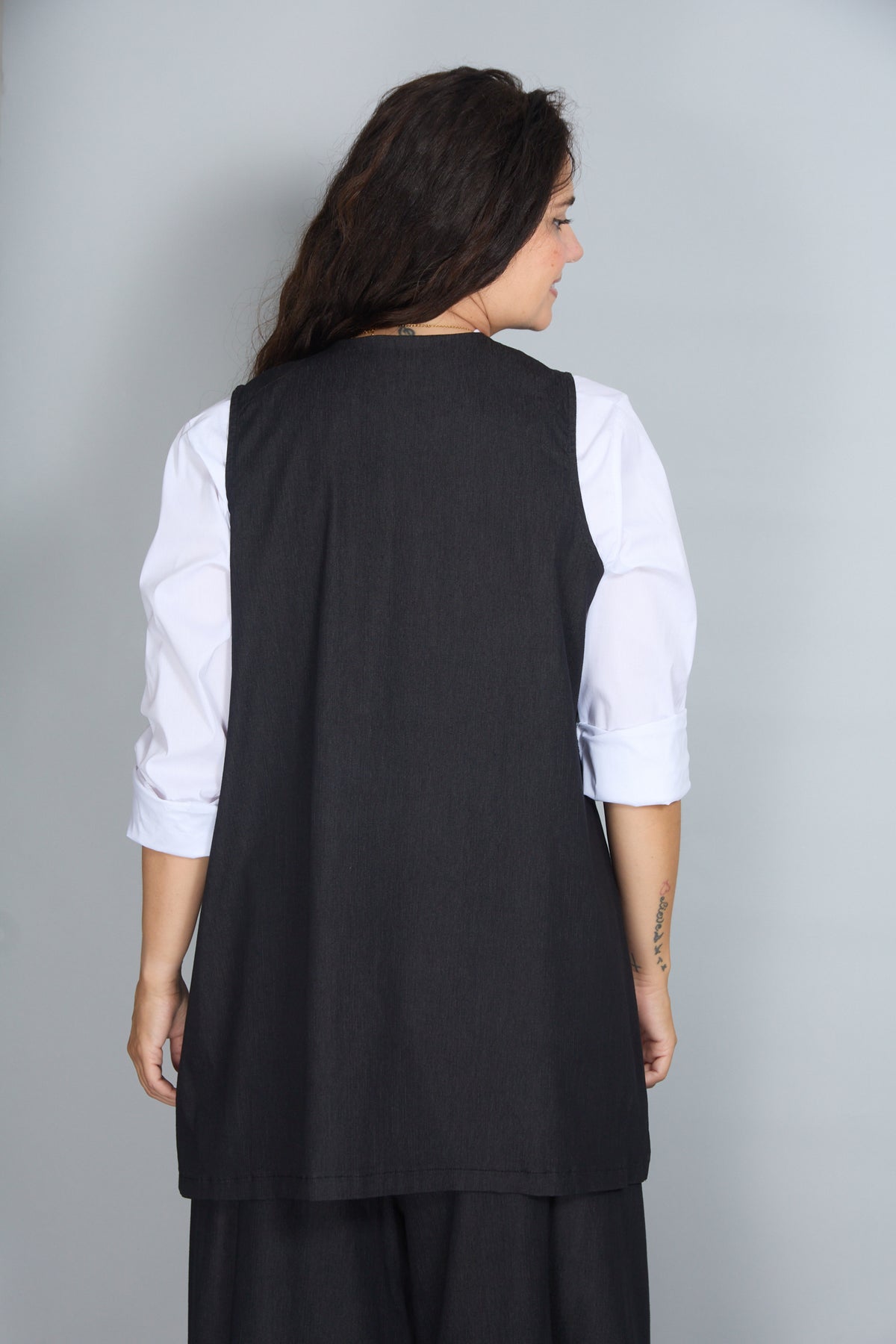 Chaleco Capri Denim Negro