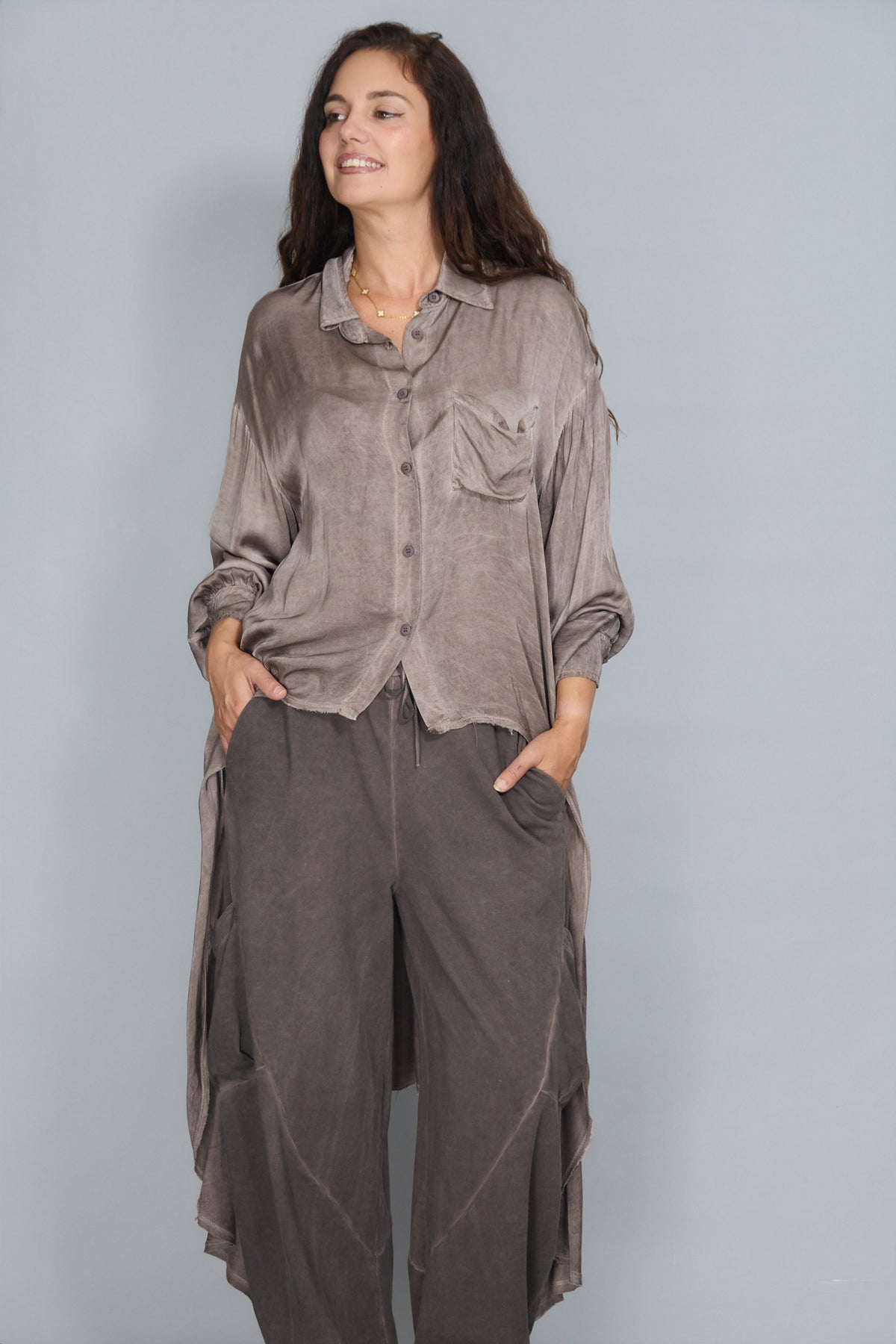 Camisa Nuria Berenjena