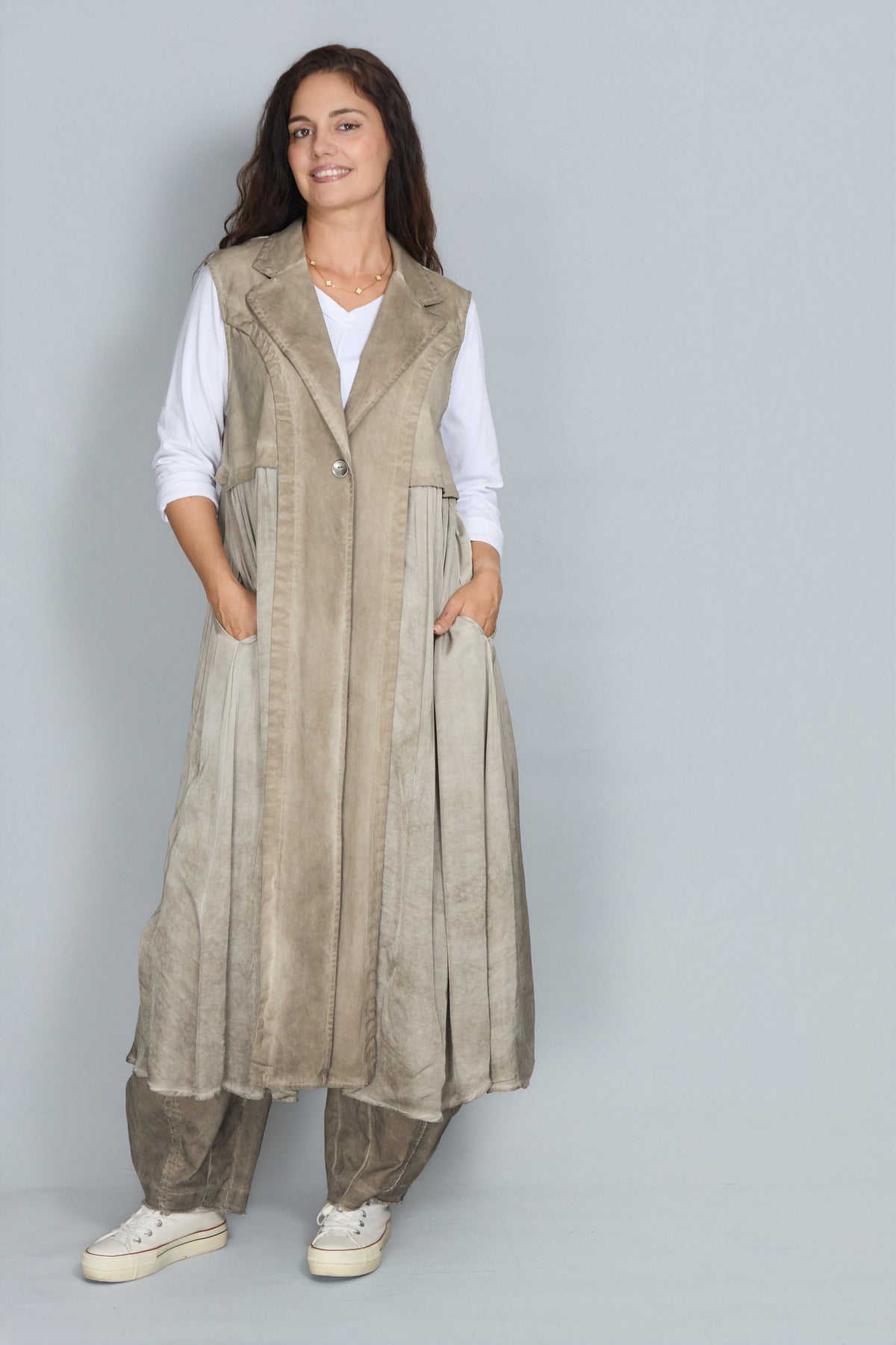 Chaleco Carla Beige
