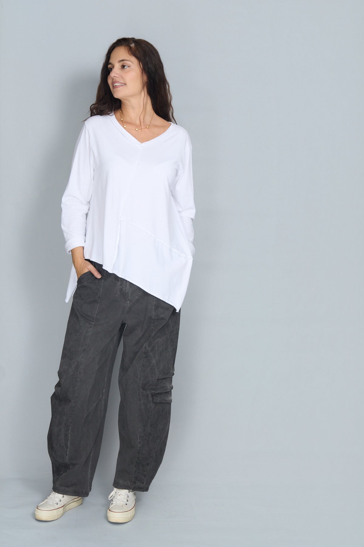 Pantalón Demetra Gris Antracita