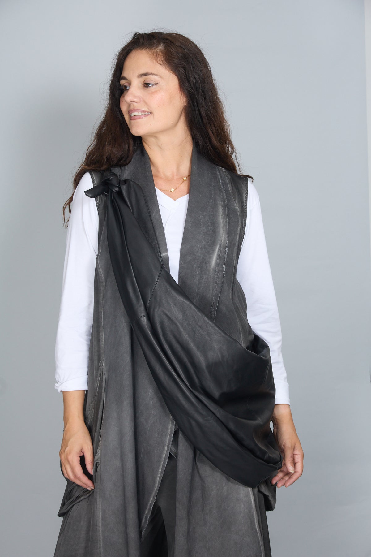 Chaleco Carina Gris Antracita