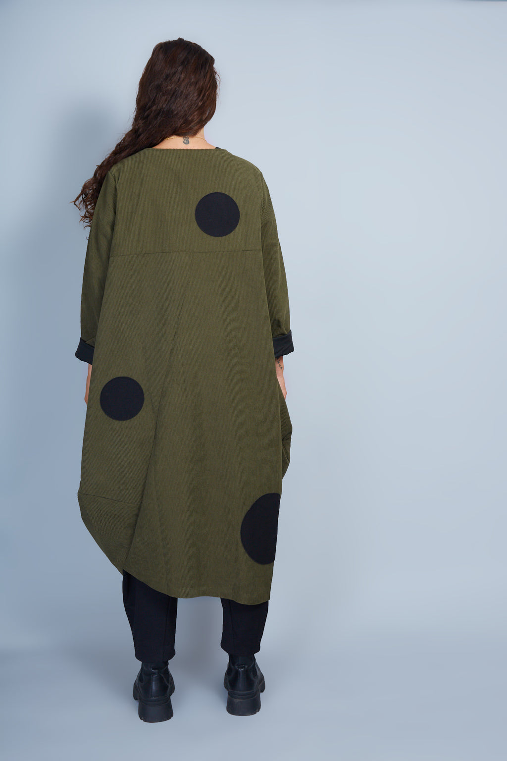 Chaqueta Modelo Nala Color Verde Militar/Negro