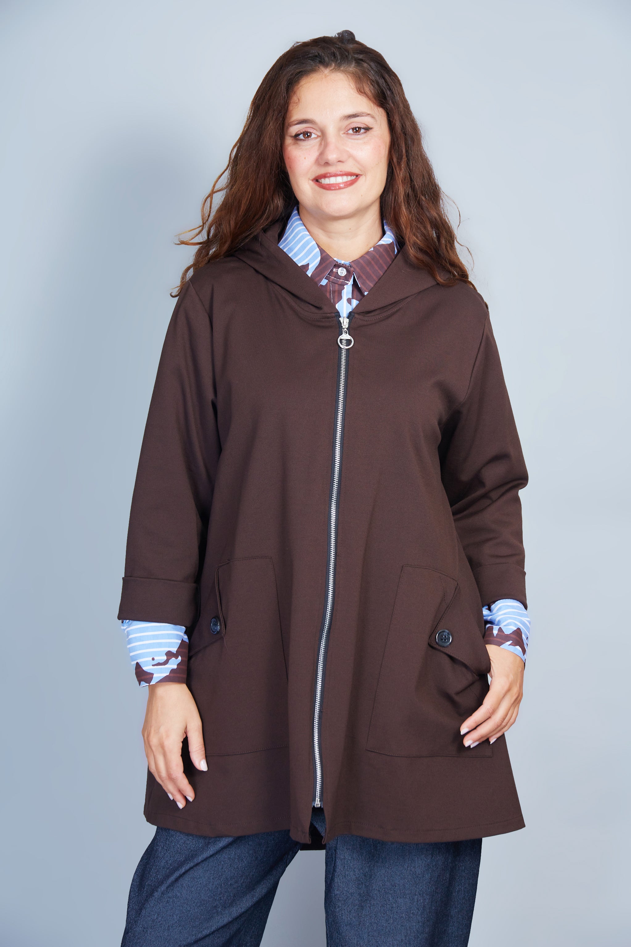 Chaqueta Modelo Arita Color Marrón