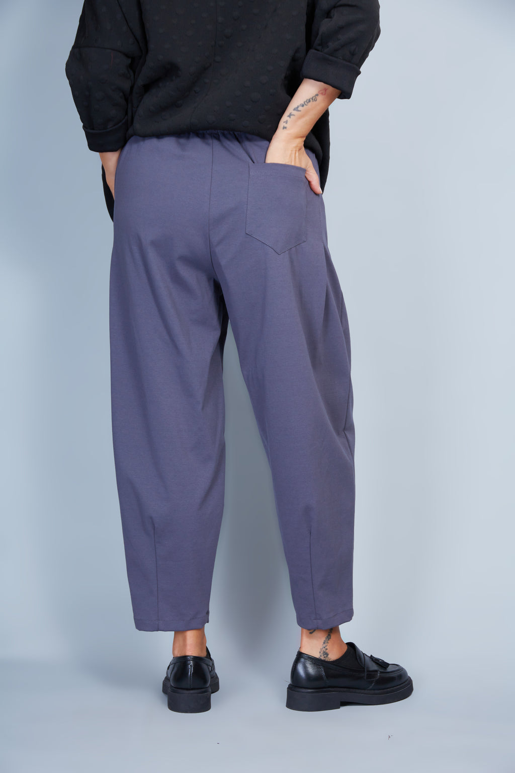 Pantalón Terry Color Gris