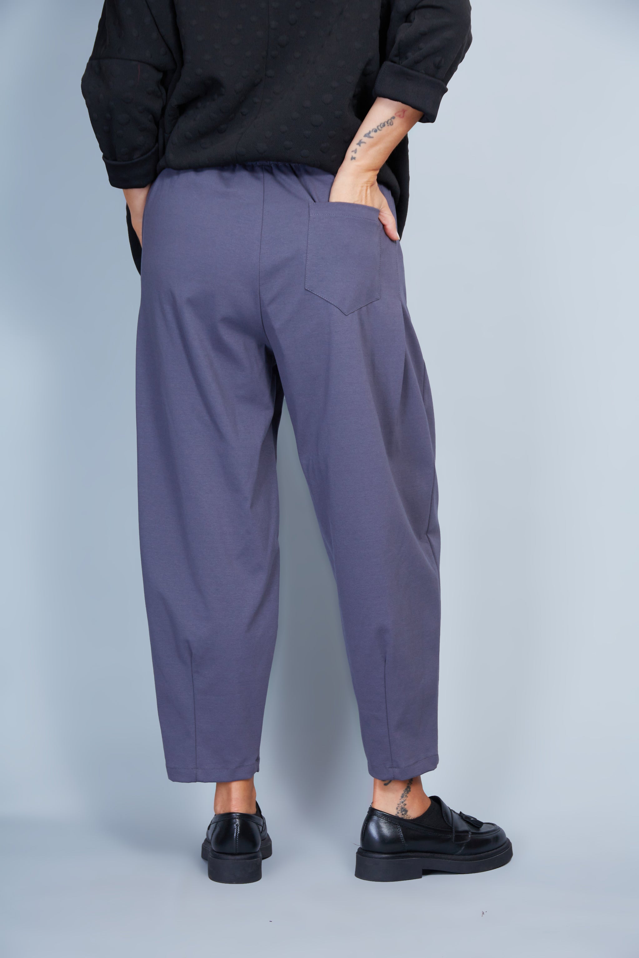 Pantalón Terry Color Gris