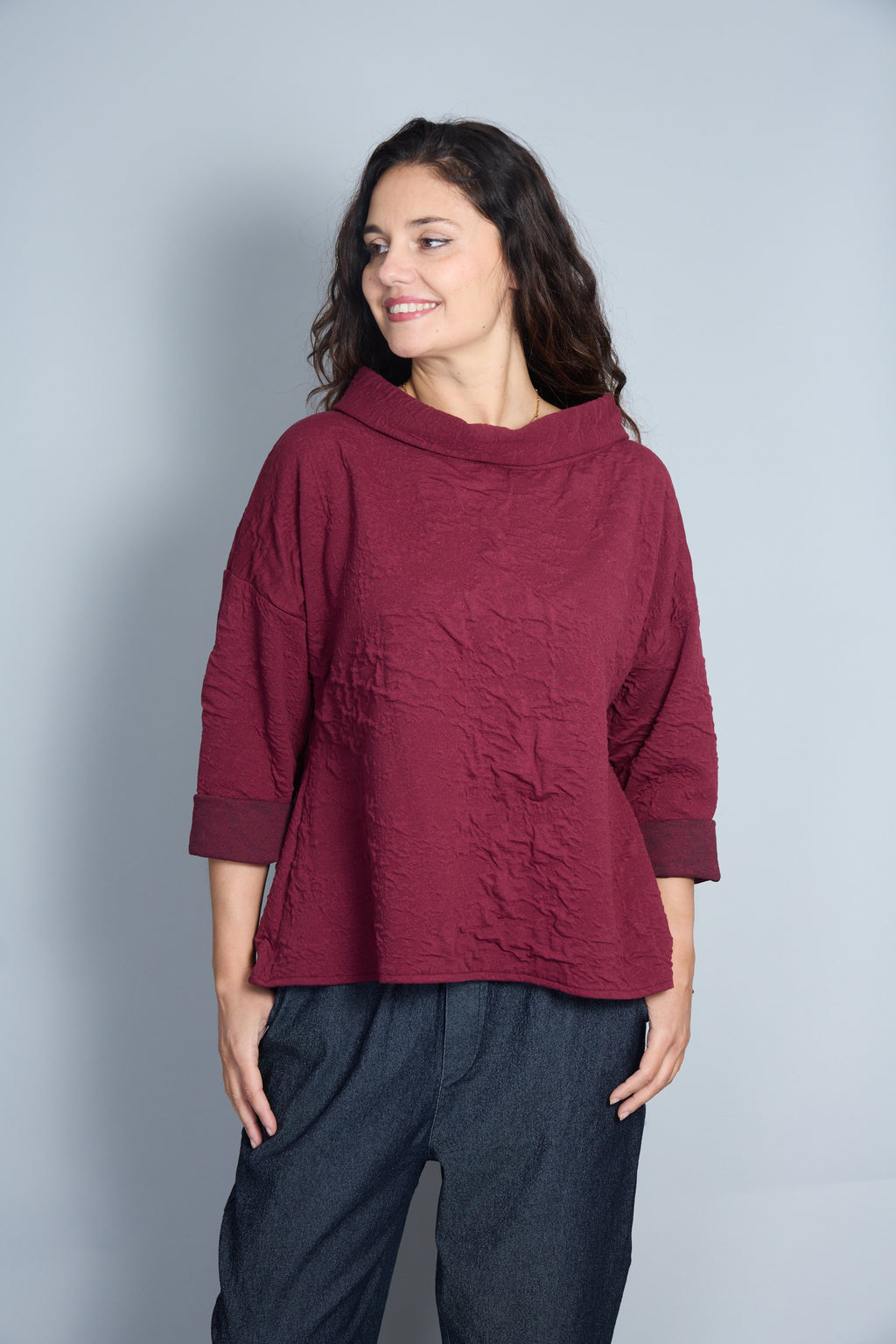 Blusa Modelo Vane Color Vino