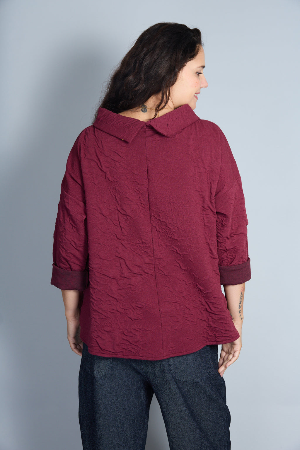 Blusa Modelo Vane Color Vino