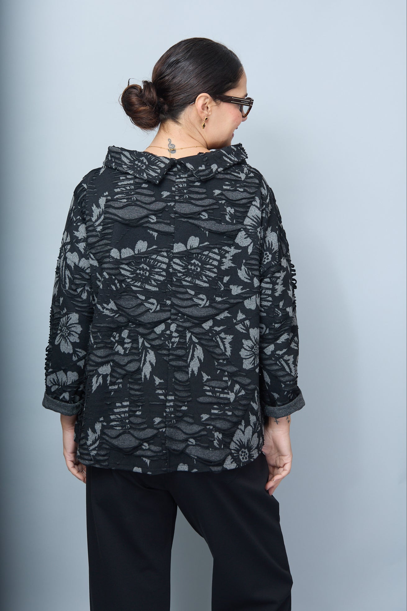 Blusa Lilly Negro/Gris