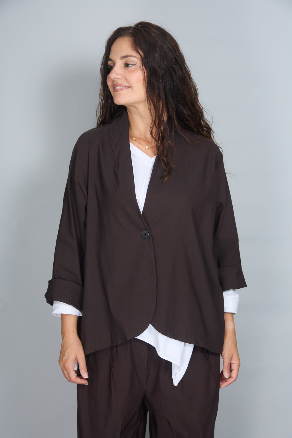 Chaqueta Ambra Marrón Oscuro