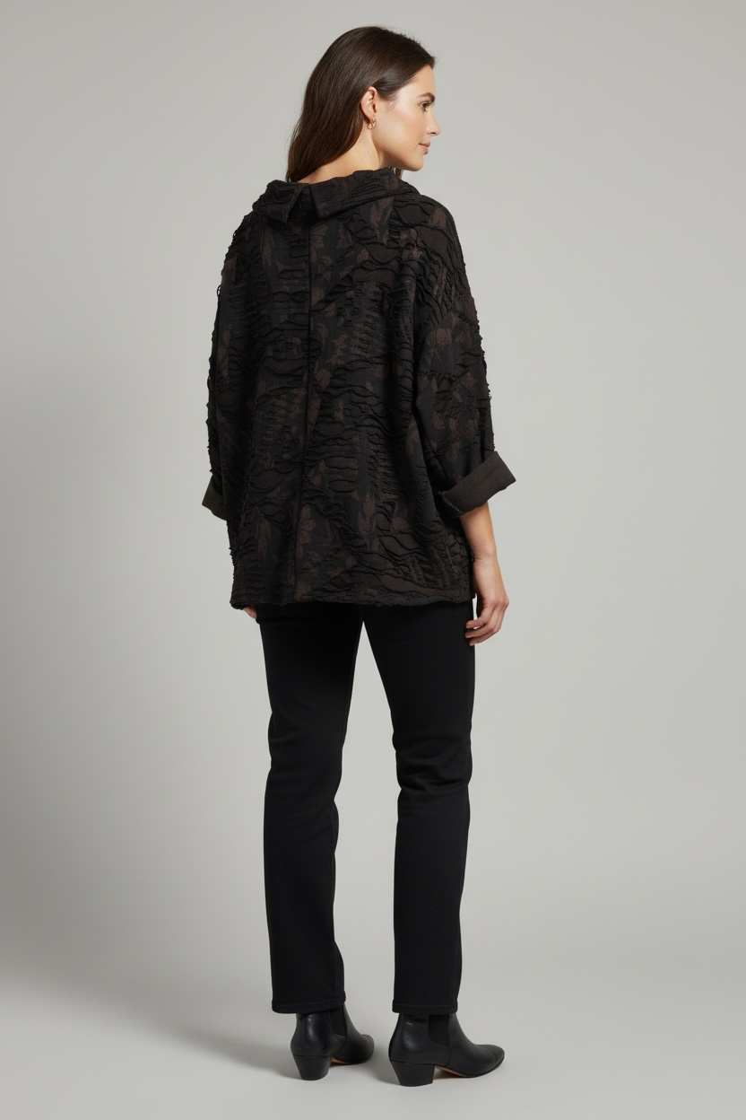 Blusa  Lilly Negro/Marrón