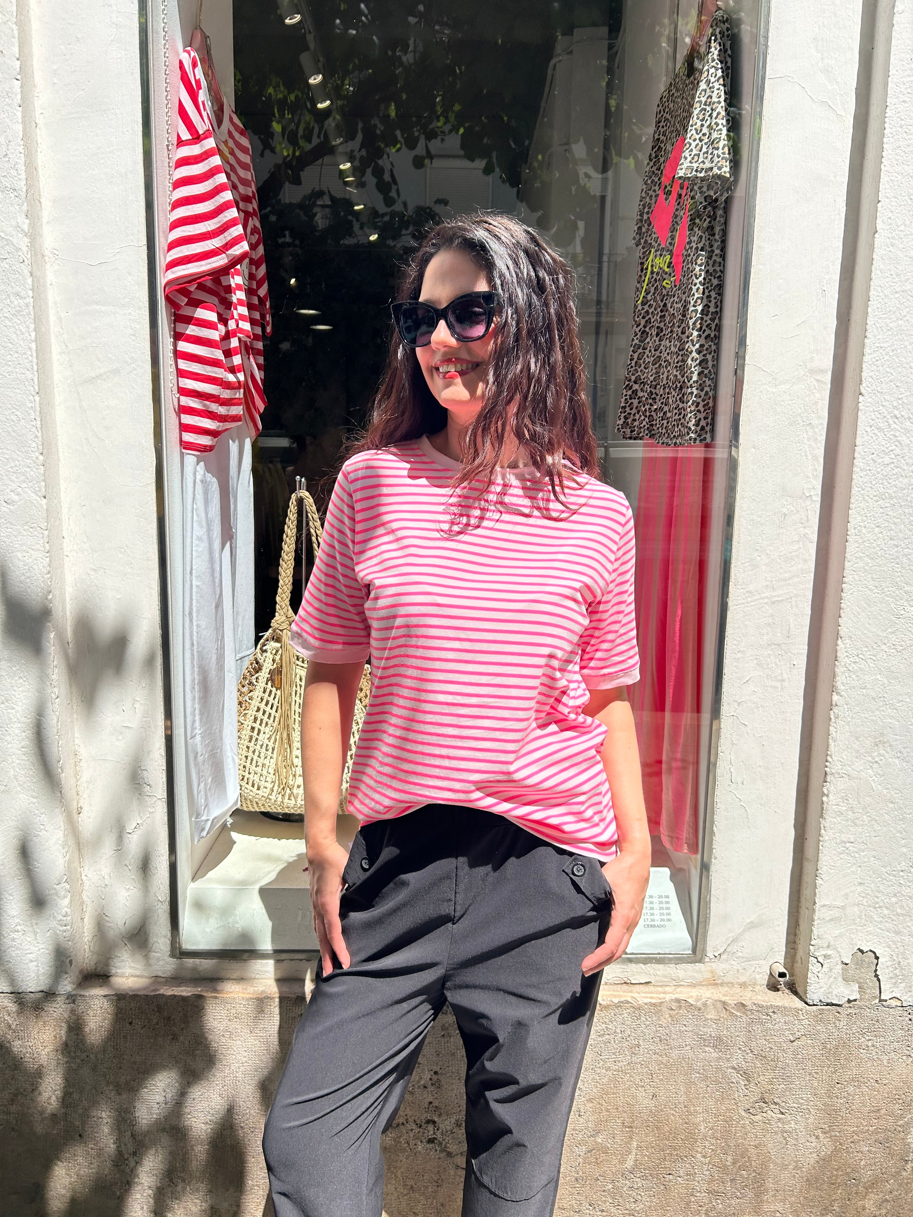 Camiseta Lisa Fucsia