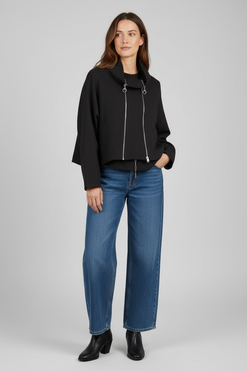 Chaqueta Modelo Dioniso Color Marrón Oscuro