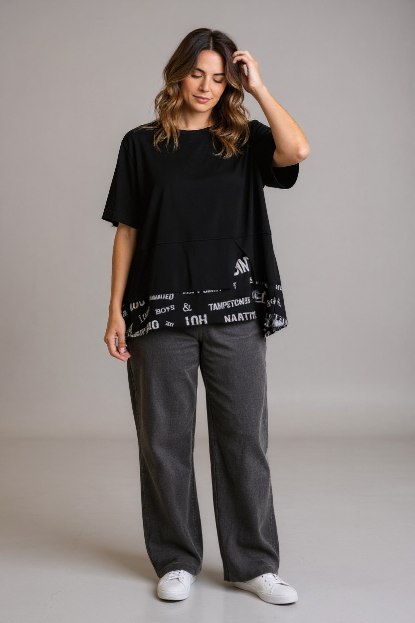 Camiseta Viareggio Negro