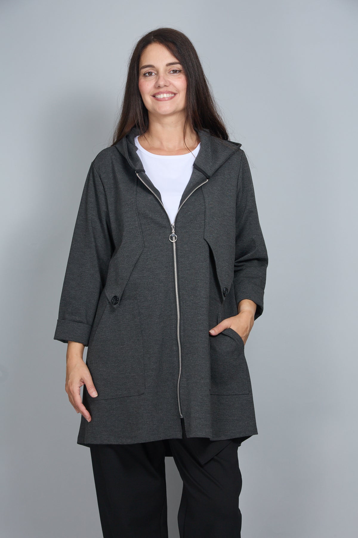 Chaqueta Danila Gris Melange