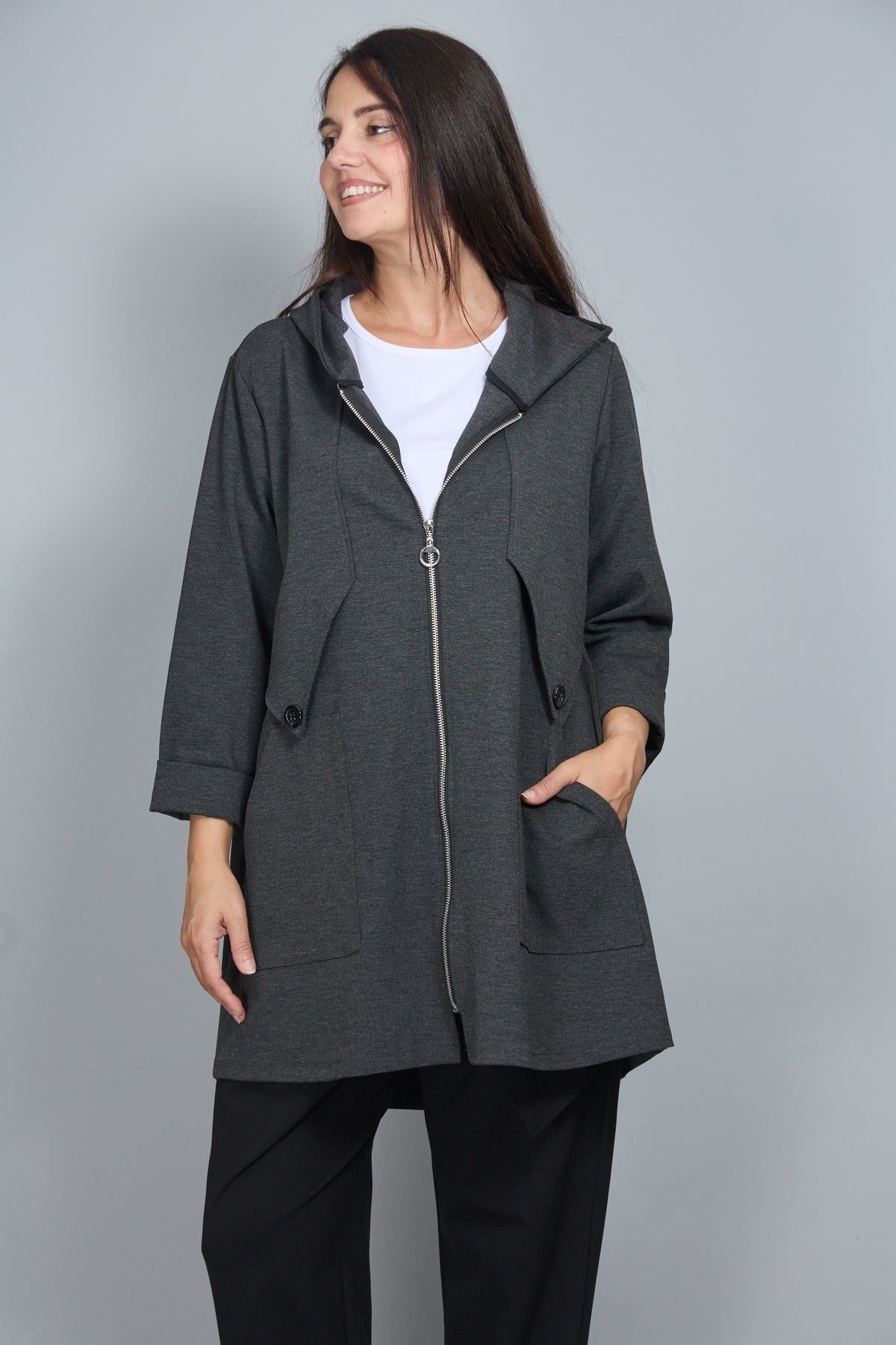 Chaqueta Danila Gris Melange