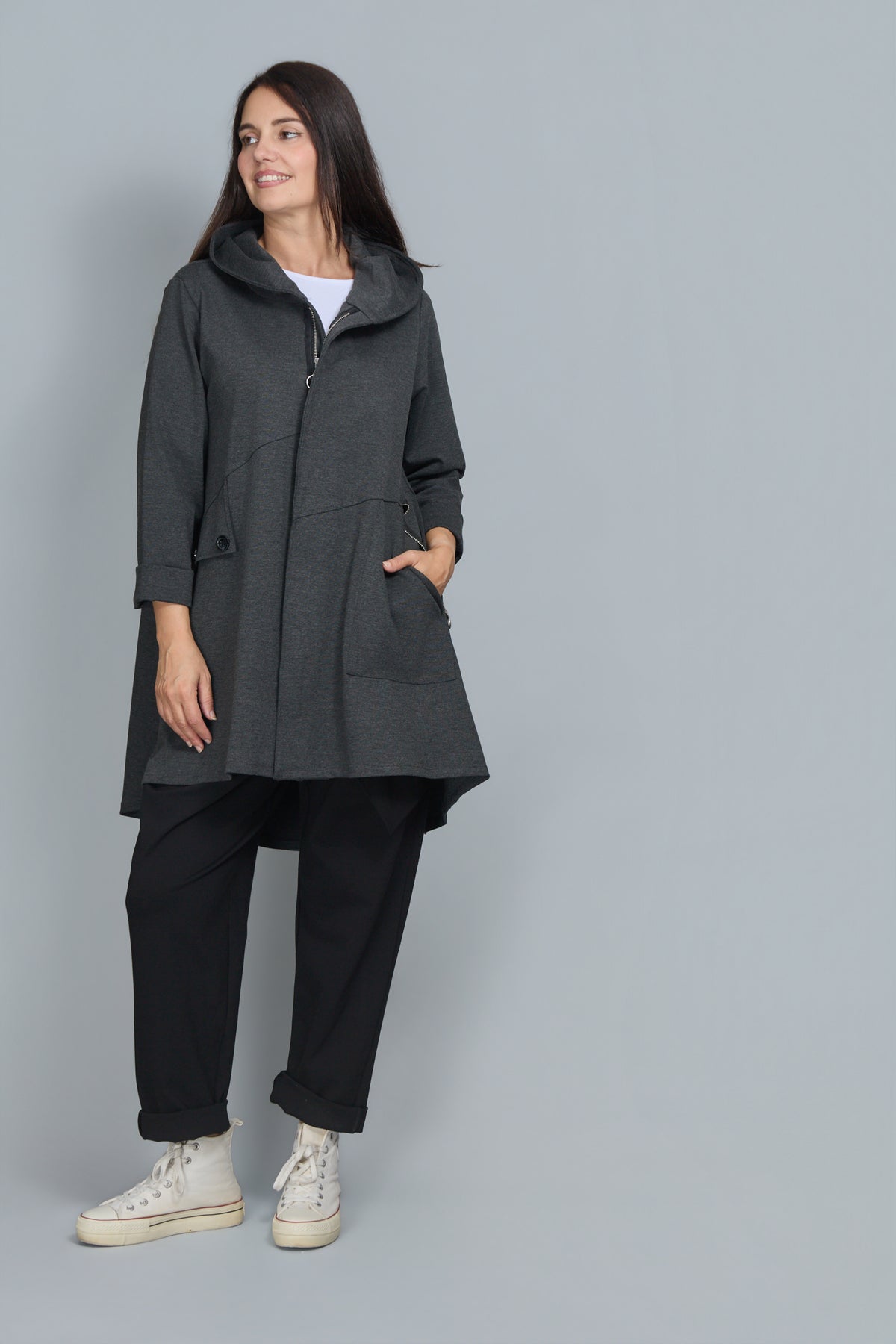 Chaqueta Caty Gris Melange
