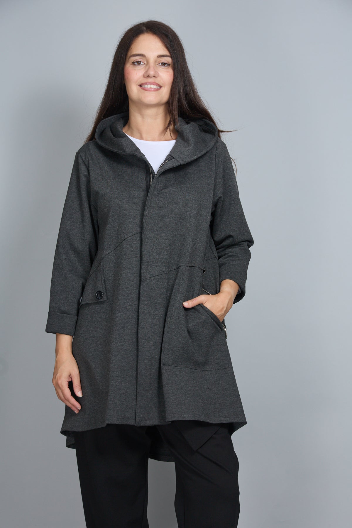 Chaqueta Caty Gris Melange