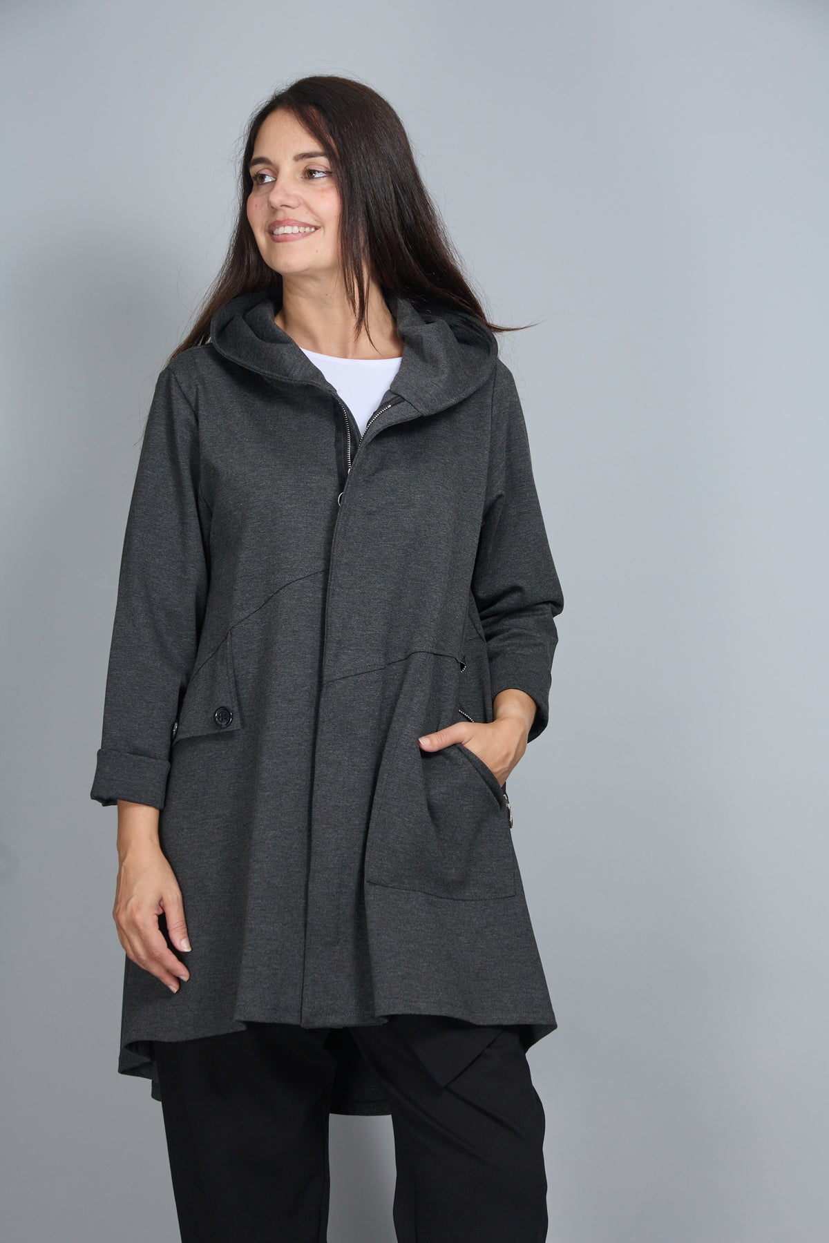 Chaqueta Caty Gris Melange