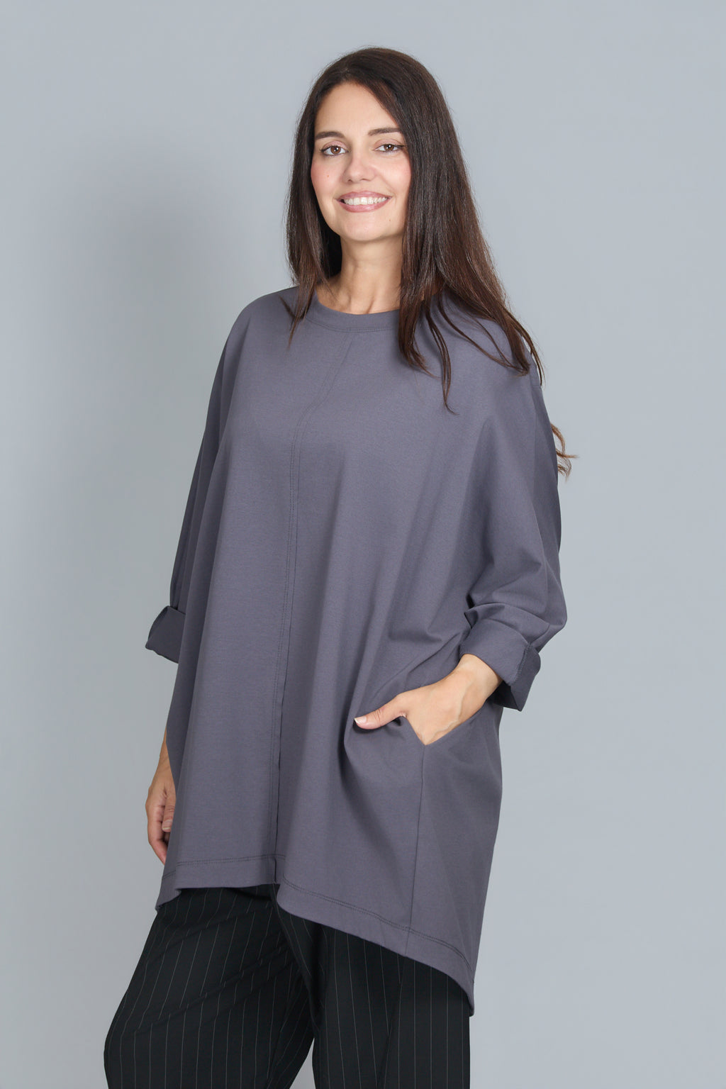 Blusa Orizon Gris Marengo