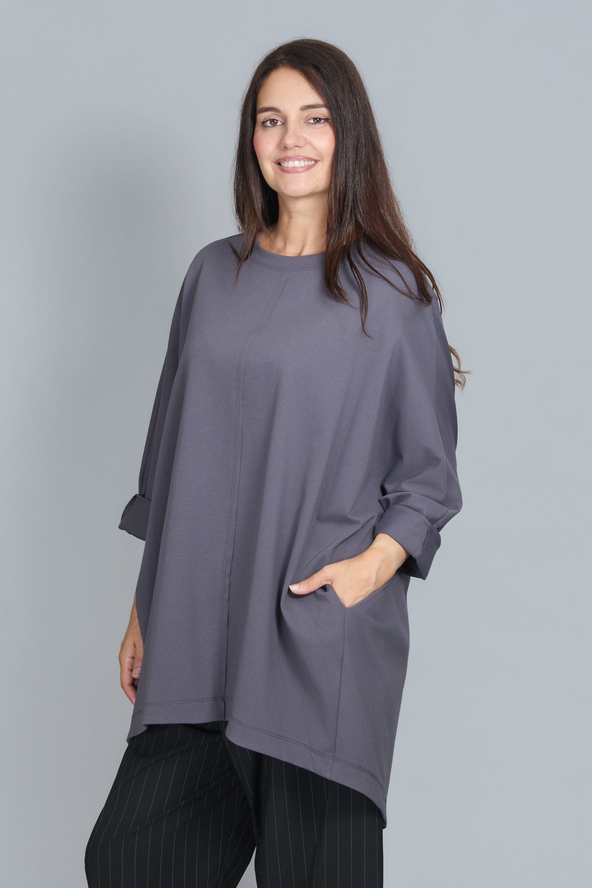 Blusa Orizon Gris Marengo