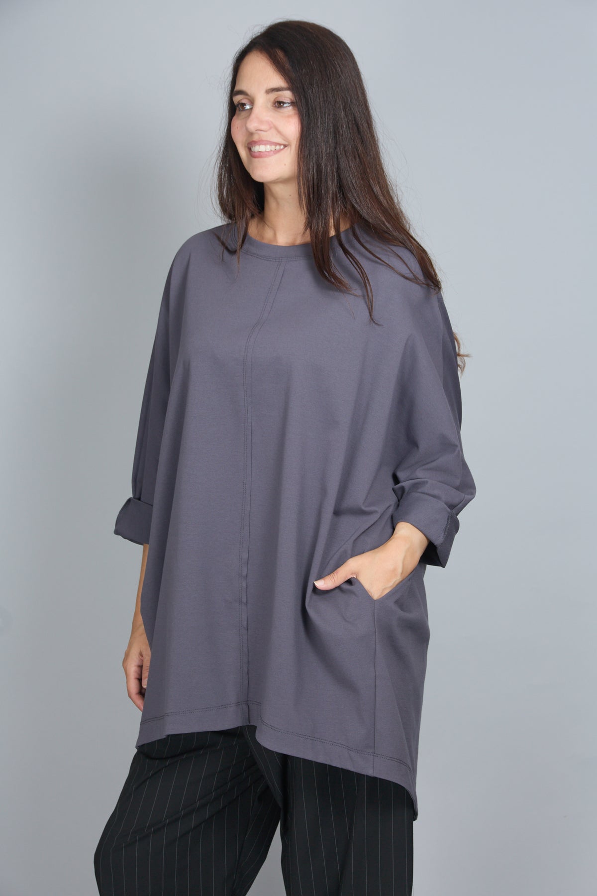 Blusa Orizon Gris Marengo