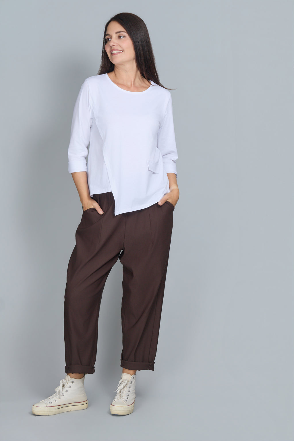 Pantalón Calliope Marrón Chocolate