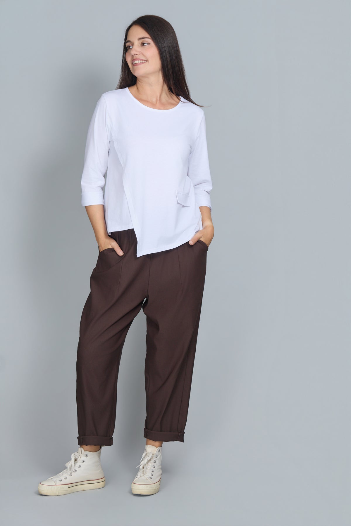 Pantalón Calliope Marrón Chocolate