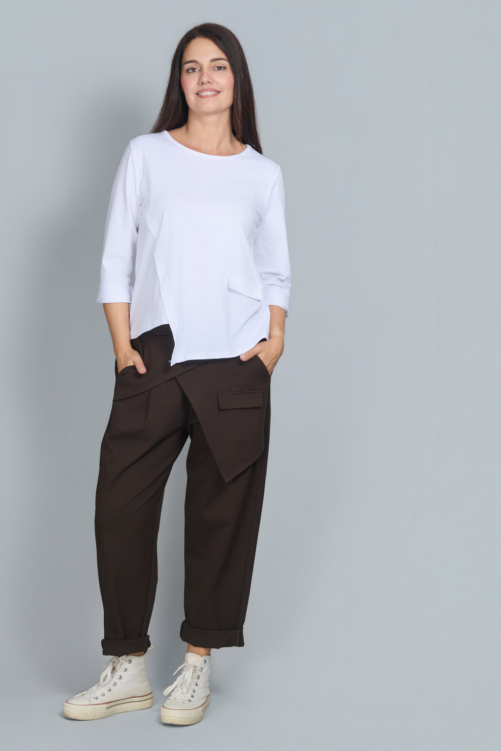 Pantalón Fernanda Marrón Chocolate