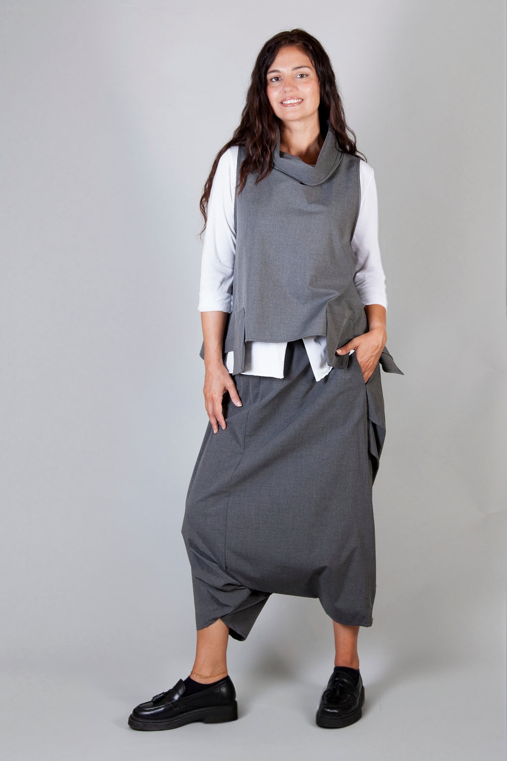 Falda/Pantalón Leila Wendy Trendy Gris Antracita