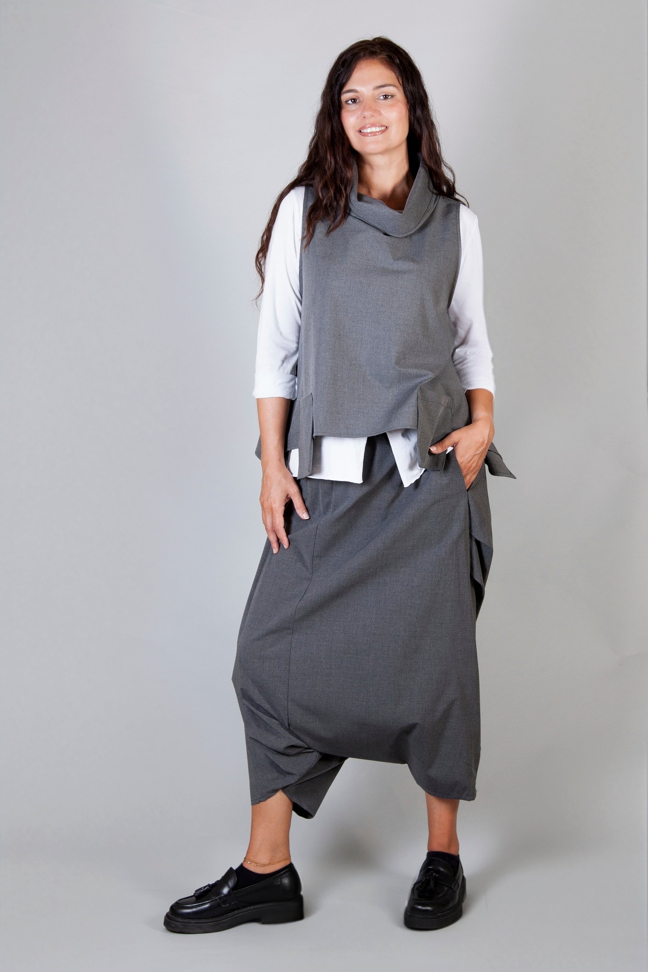 Falda/Pantalón Leila Wendy Trendy Gris Antracita