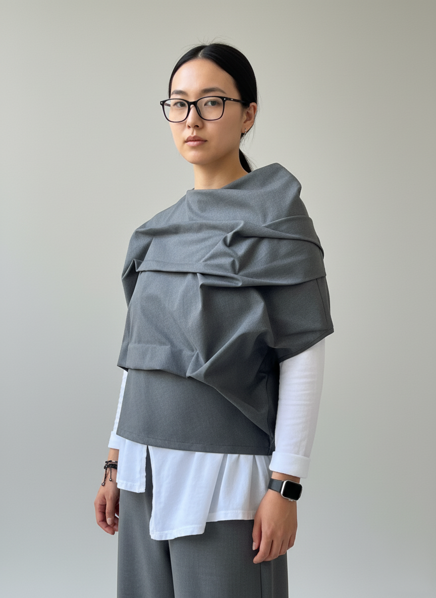 Blusa Modelo Lucy Color Gris