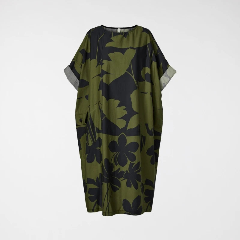 Vestido Modelo Bea Color Verde/Negro