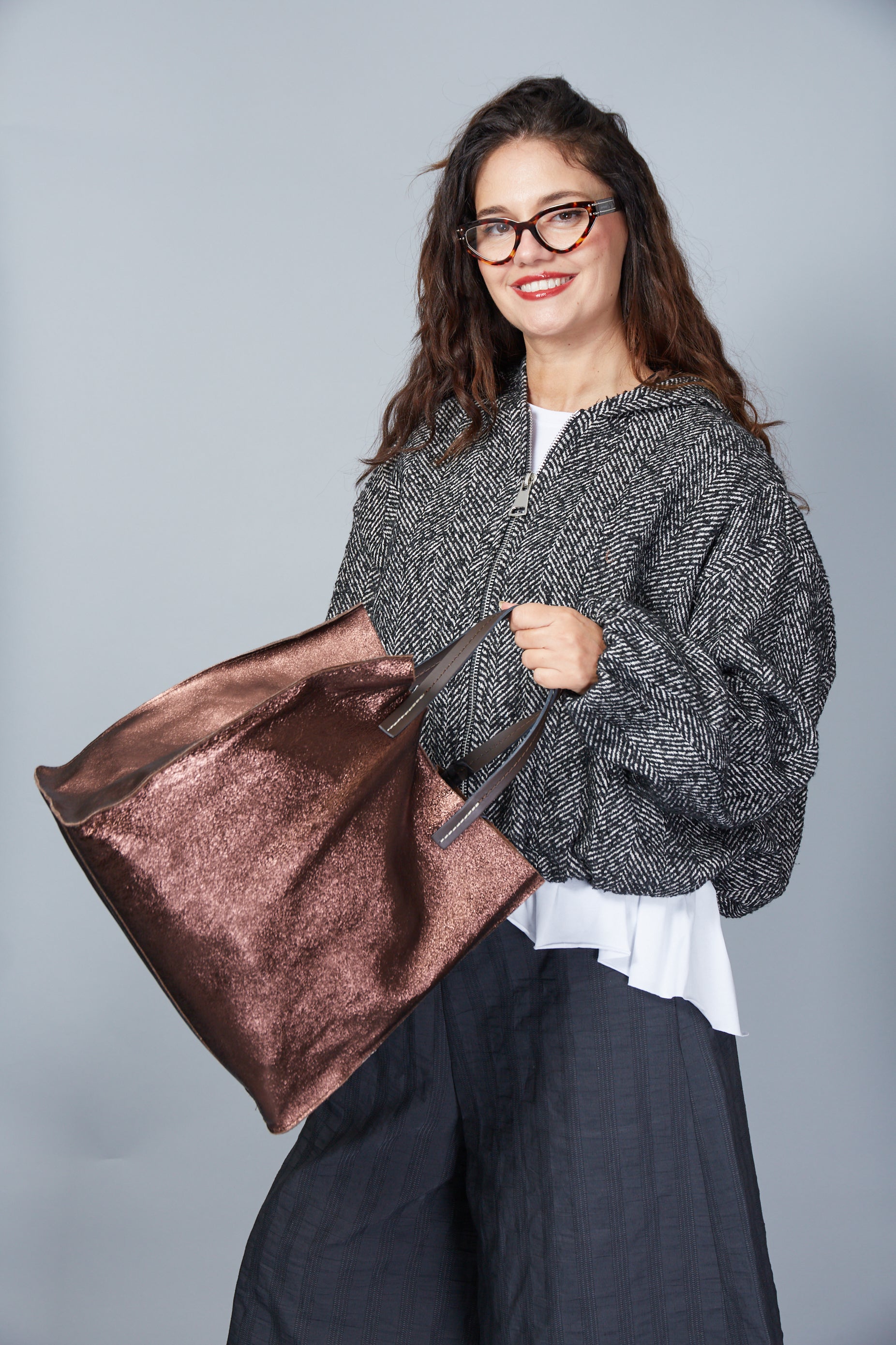 Bolso Modelo Anita Color Marrón Bronceado