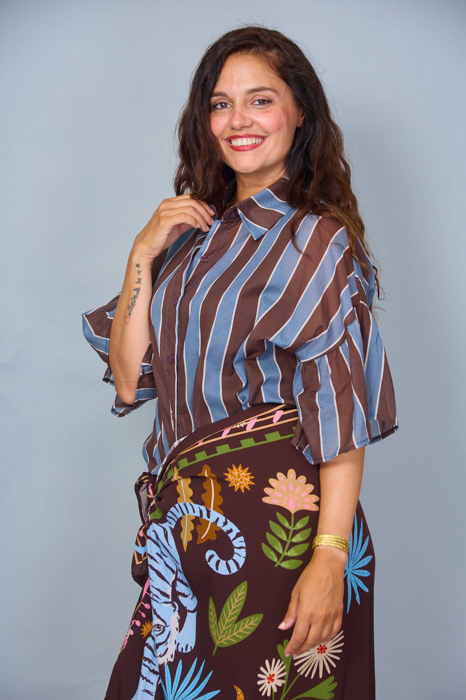 Camisa Ali Azul