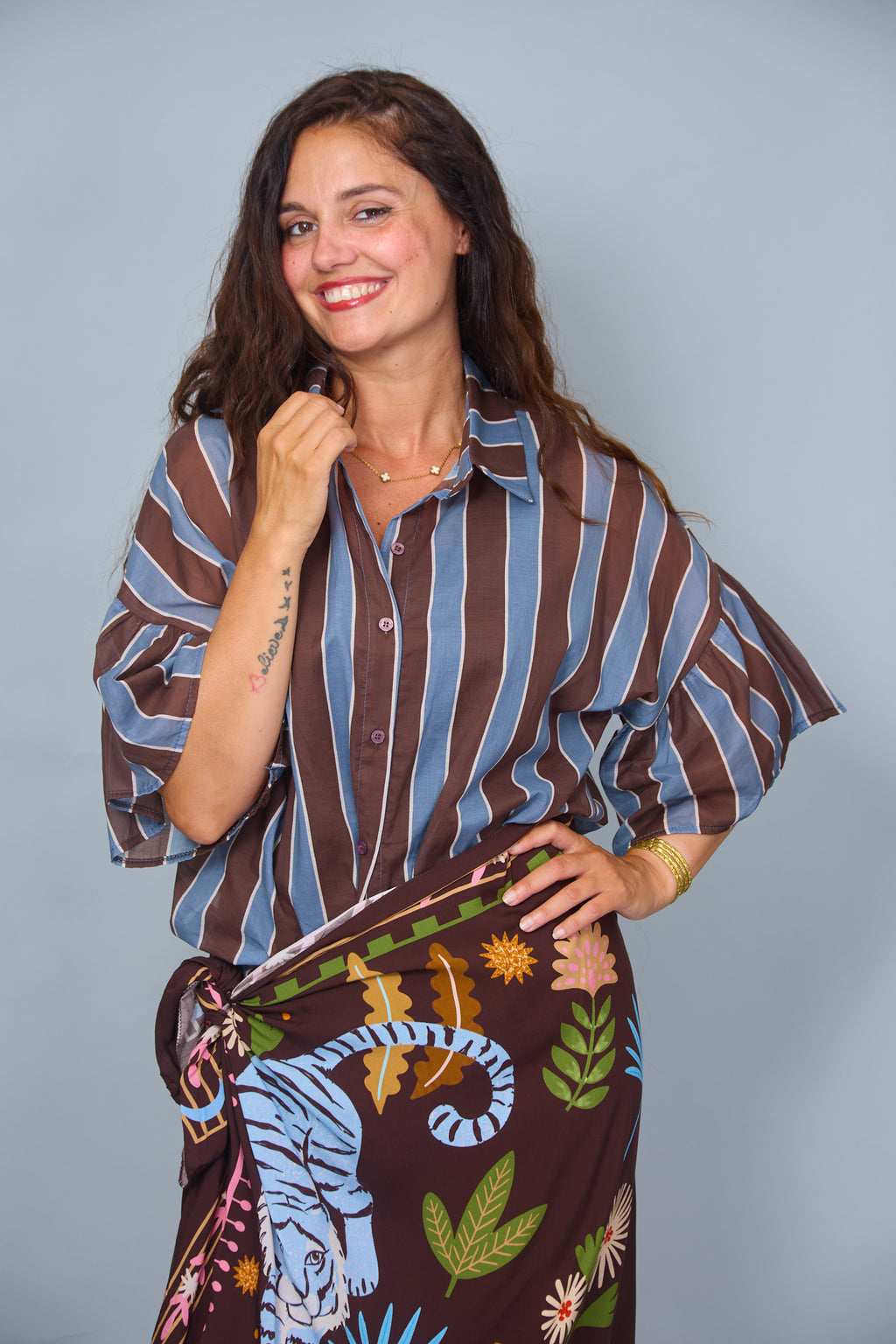 Camisa Ali Azul