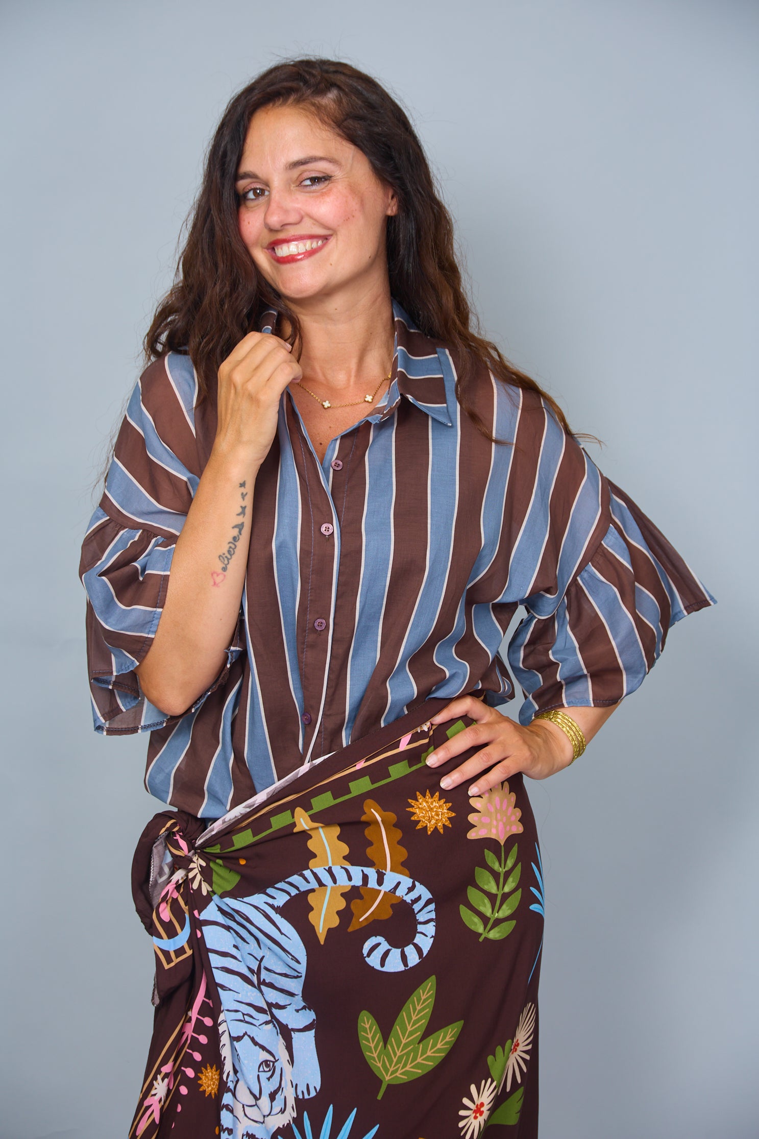 Camisa Ali Azul