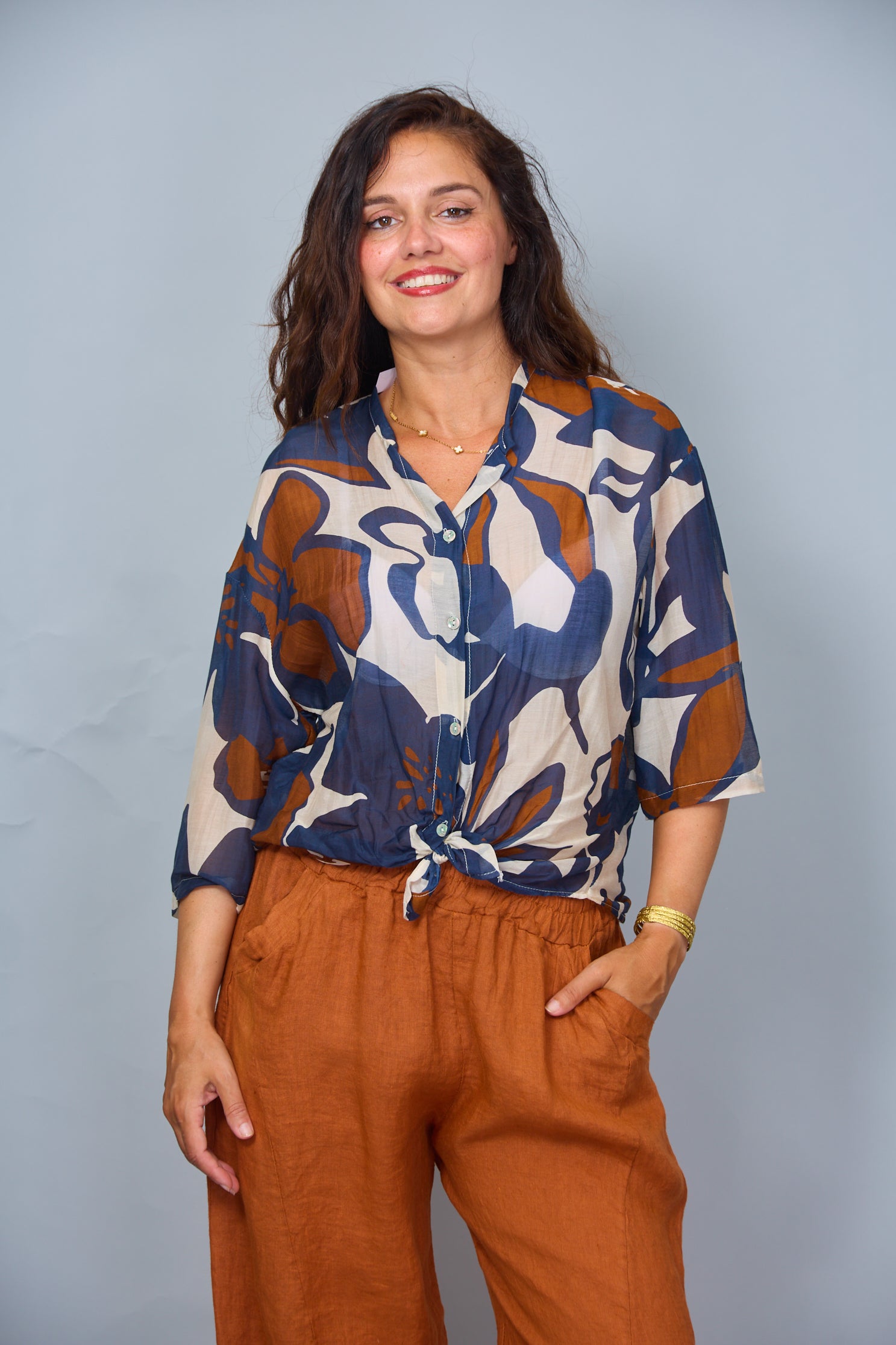 Camisa Alexa Azul