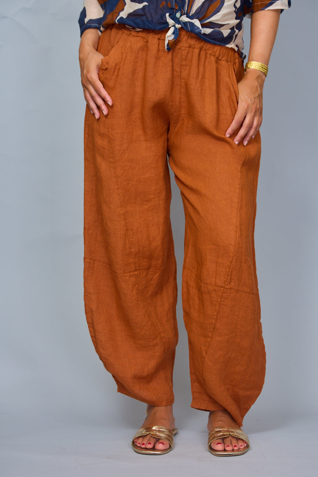 Pantalón Capri Teja