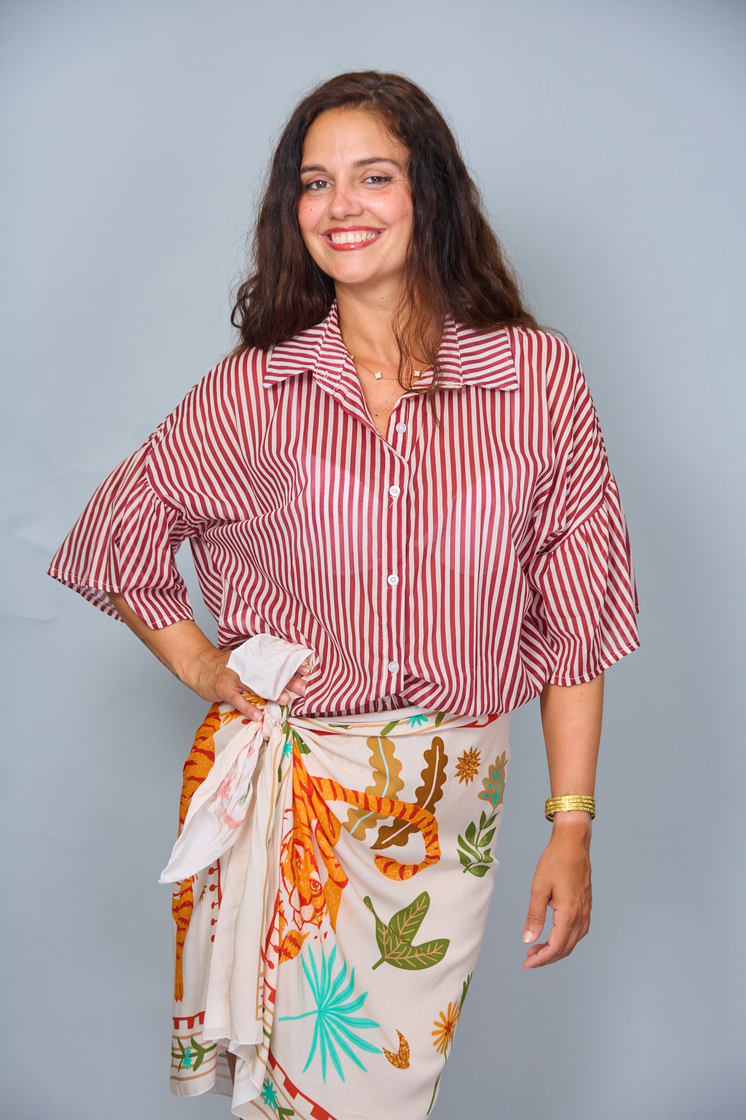 Falda Tigre Mantequilla
