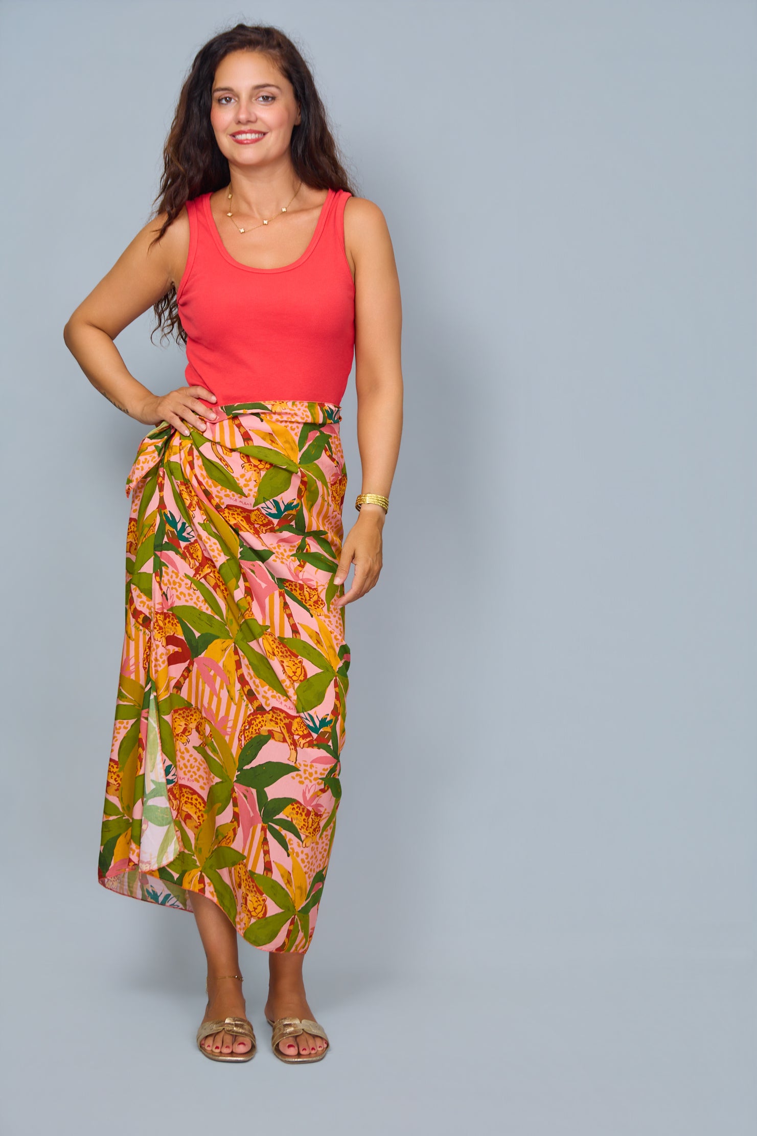 Falda Africa Rosa