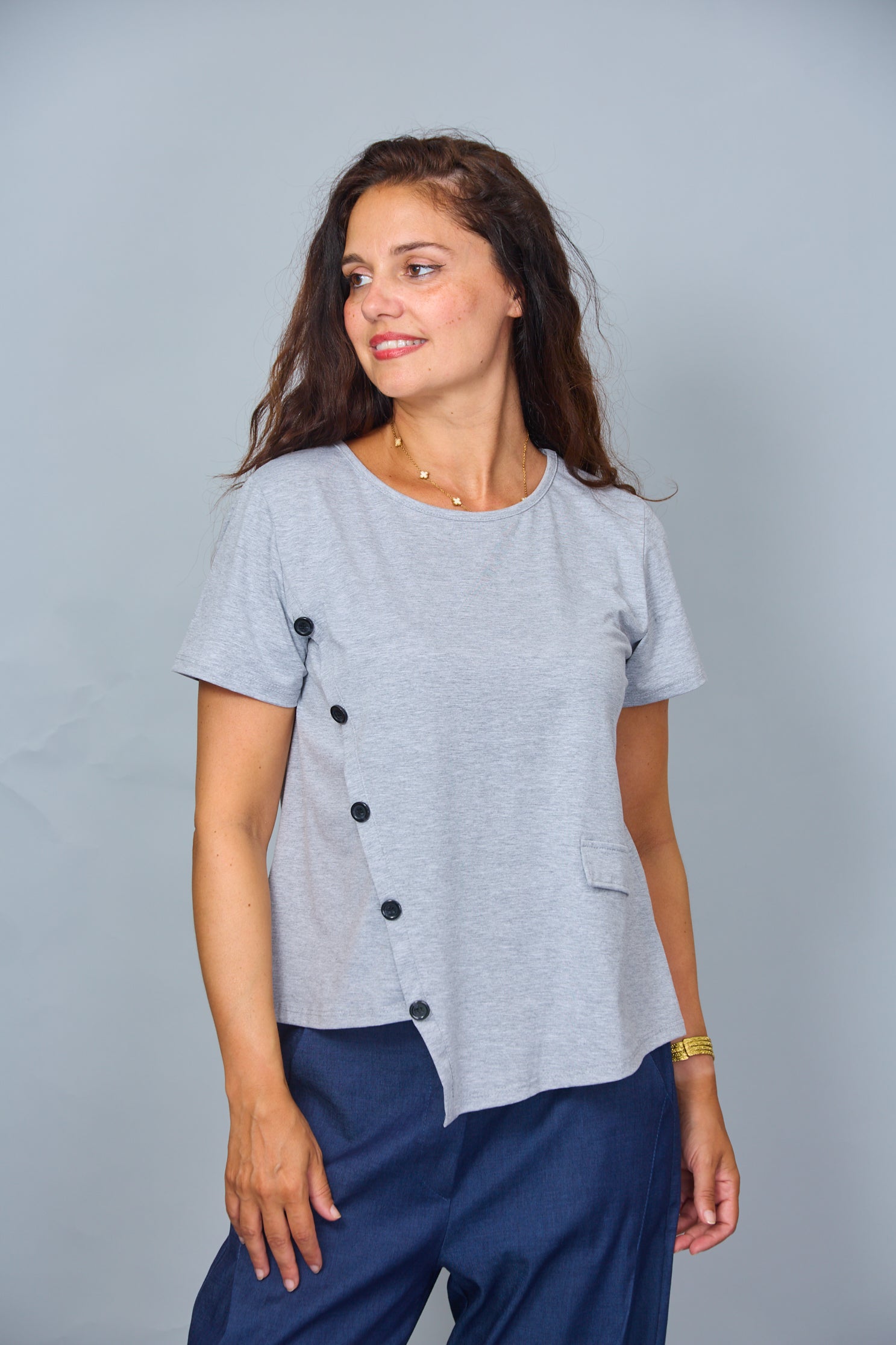 Camiseta Galicia Gris Melange