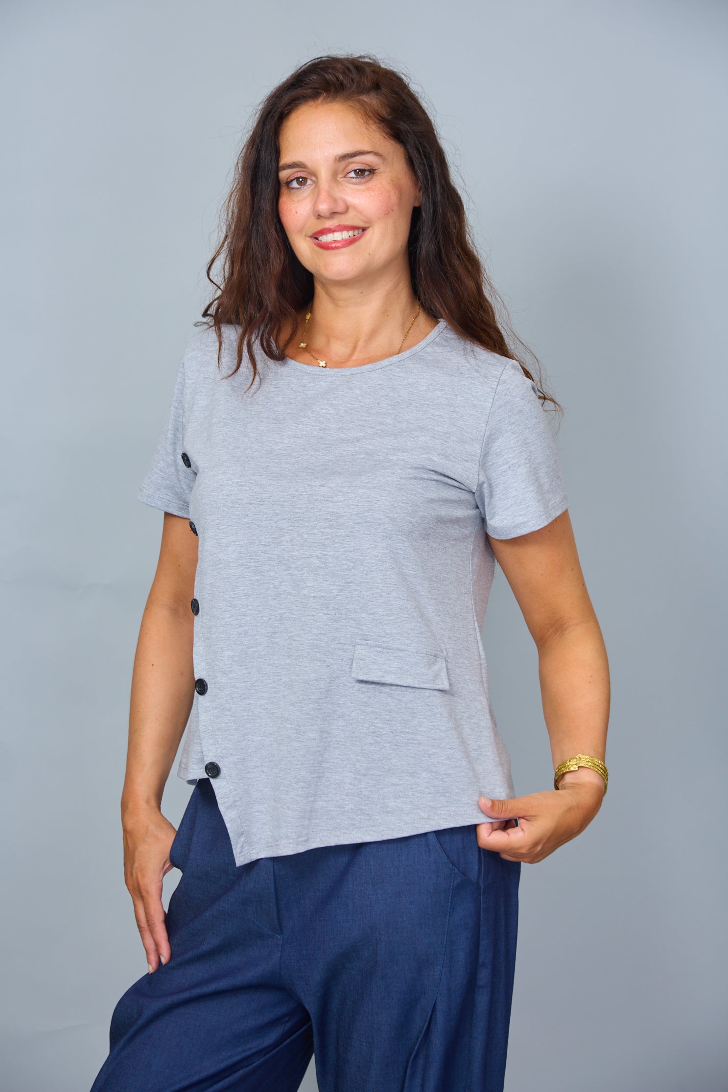 Camiseta Galicia Gris Melange