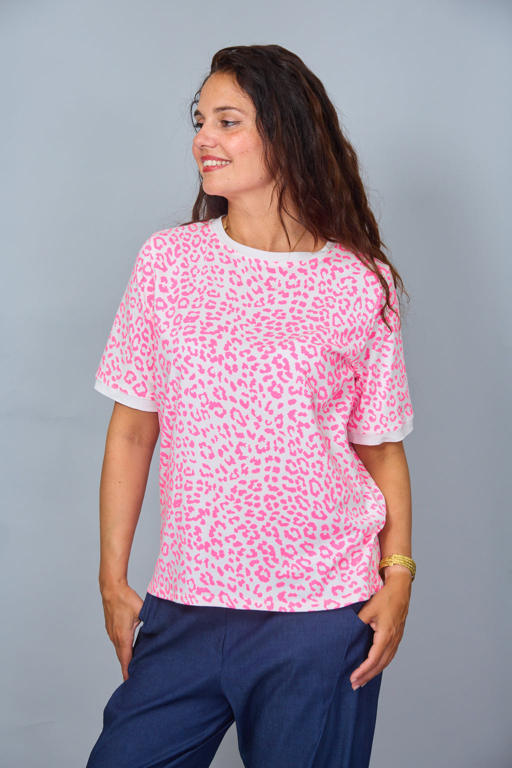 Camiseta Hawai Fucsia