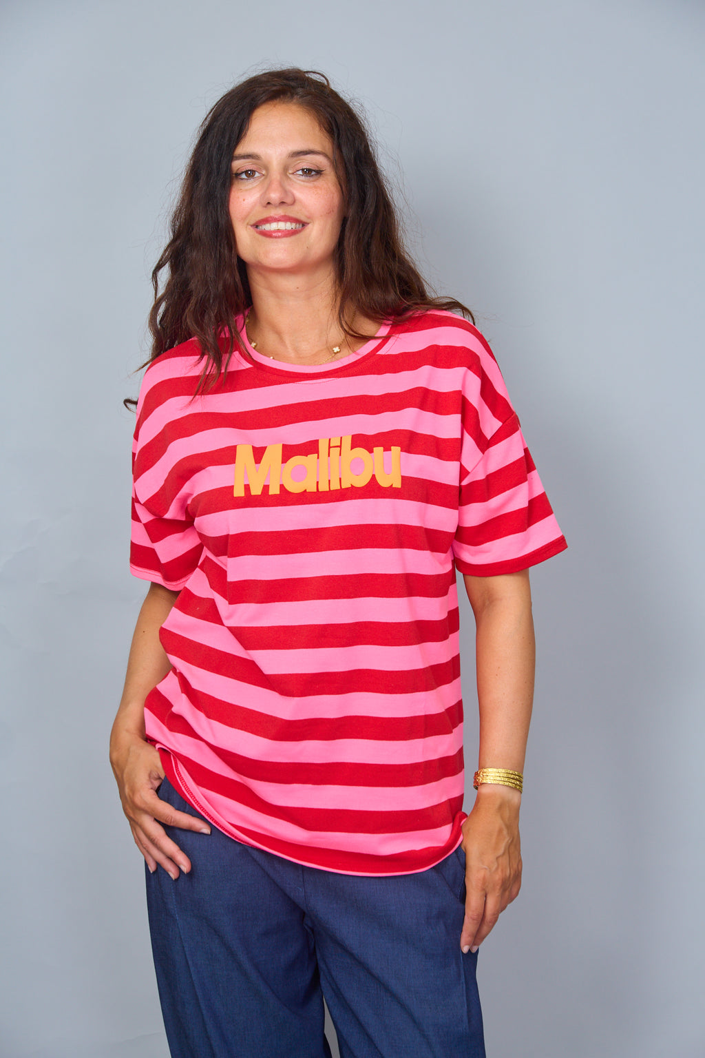 Camiseta Malibu Fucsia/Rojo