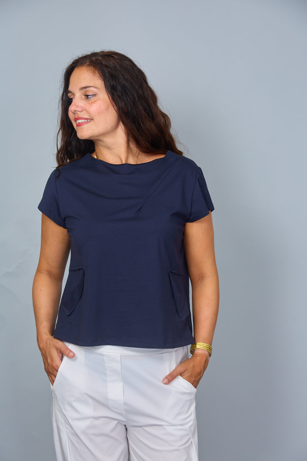 Camiseta Anabella Azul Marino