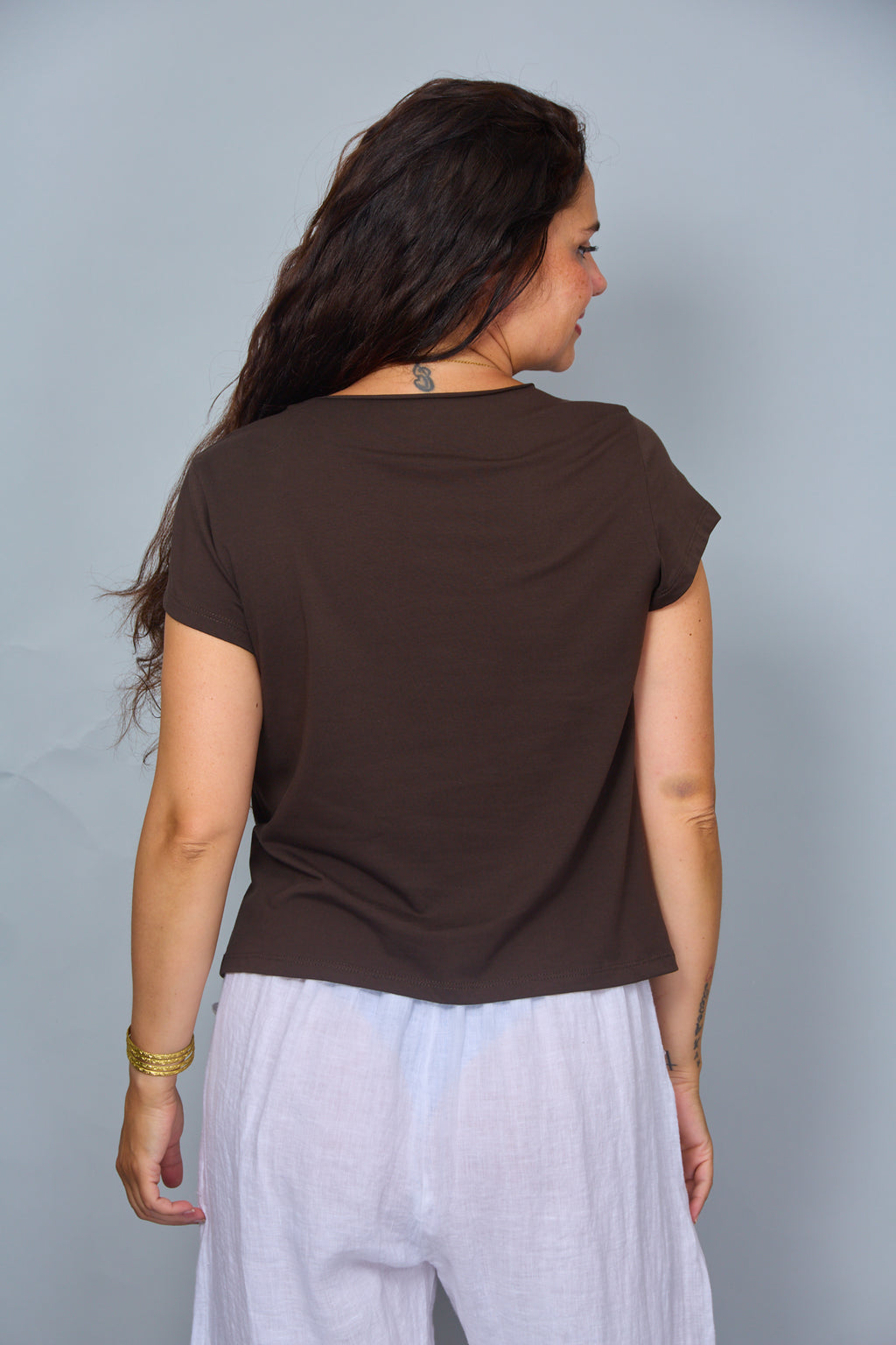 Camiseta Anabella Marrón