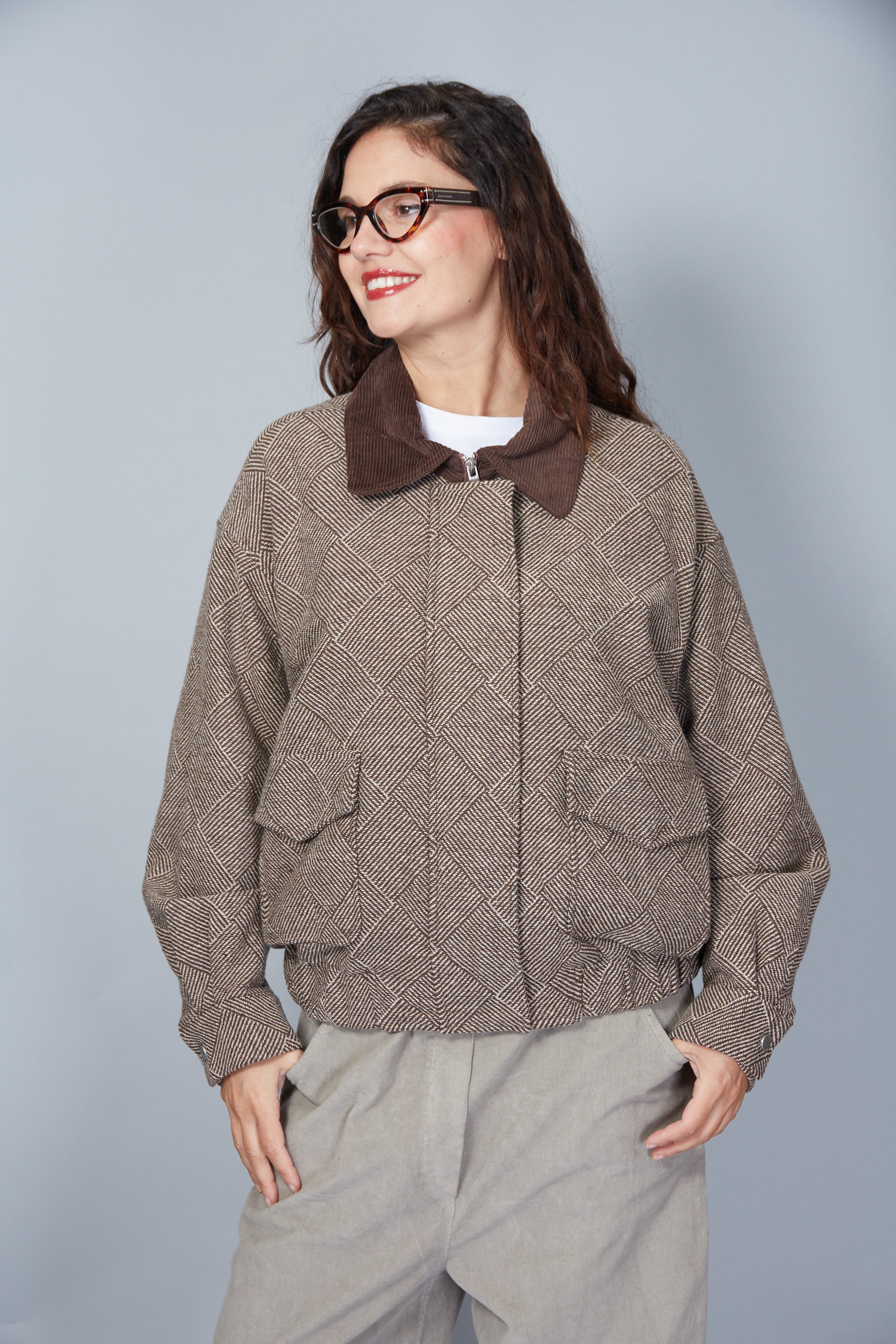 Chaqueta Modelo Laureen Color Marrón