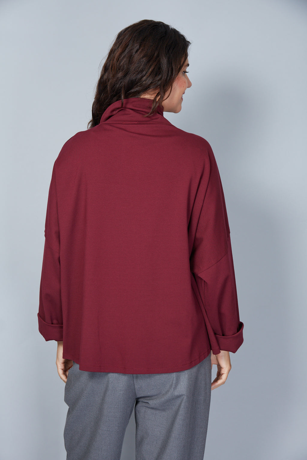 Chaqueta Modelo Dioniso Color Granate